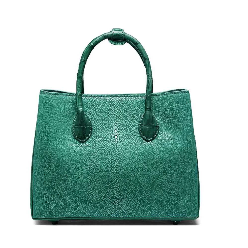 

gete Pearl fish skin women 2025 new handbag female large capacity Tote women