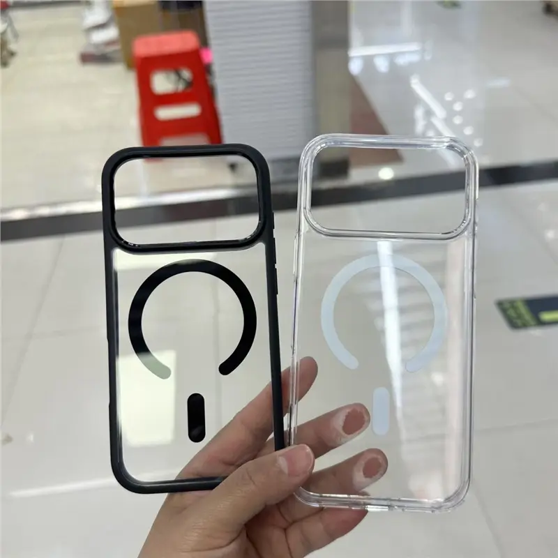 Spigen Ultra Hybrid Magnetic Case For iPhone Air 12 13 14 15 16 17 Pro Max Transparent Case For Apple Magsafe Cover - 4