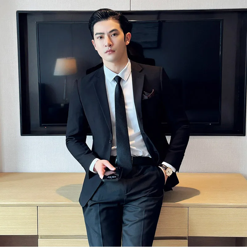 HH238Men's business suit two piece wedding dress high quality