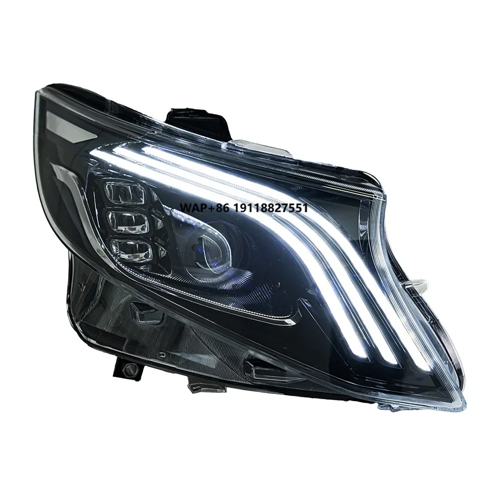 

Car Head Lamp for Benz Vito Headlight Projector Lens W447 V220 2016-2023 Dynamic Signal LED Headlights DRLAutomotive