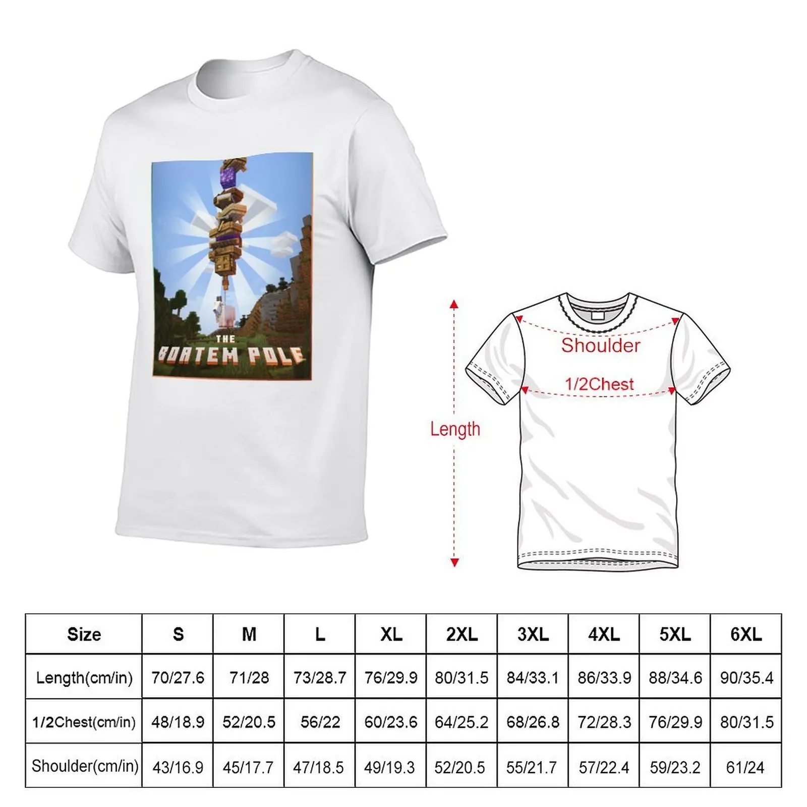Hermitcraft - The Boatem Pole [No copper] T-Shirt t shirts for man pack white cotton t shirt pack T-Shirt