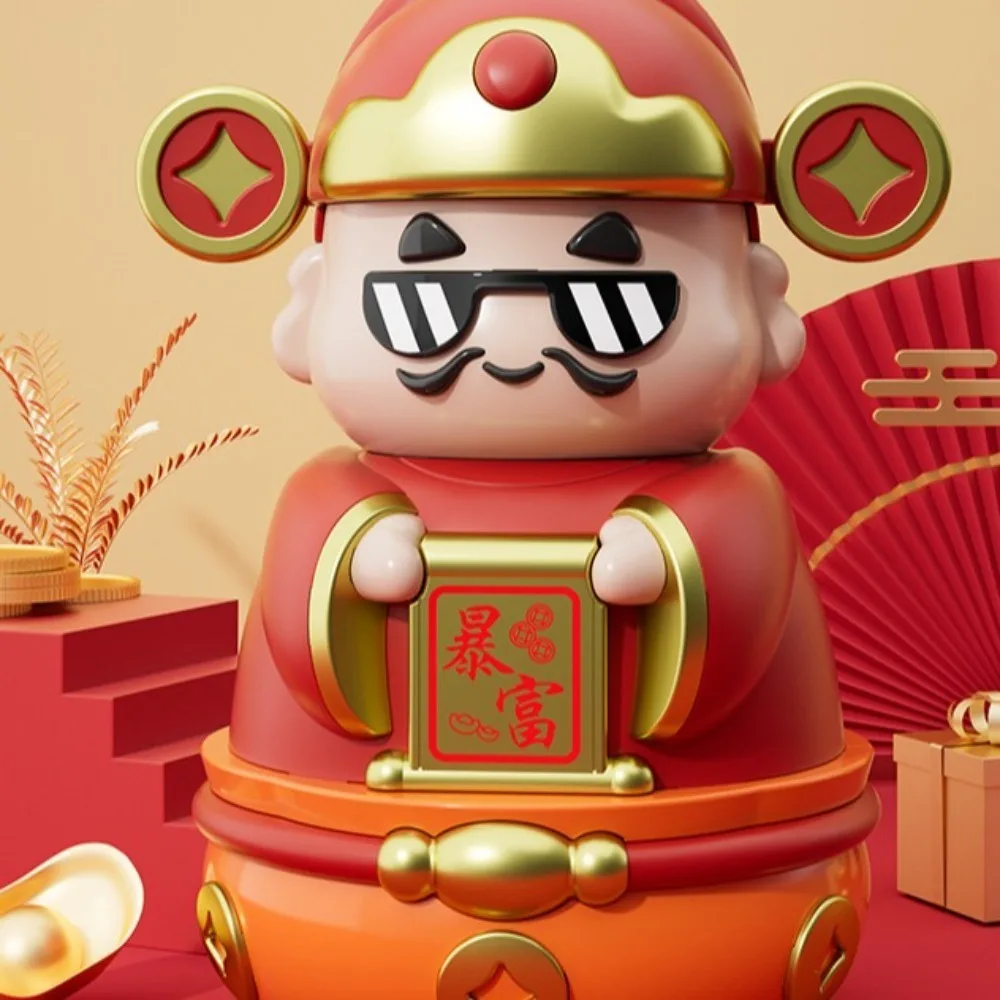 Sparpanzer Der Gott des Reichtums Sparschwein Dekorativ Guter Symbolik Chinesischer Gott Ornamente Zu öffnende Cartoon-Cartoon-Spardosen