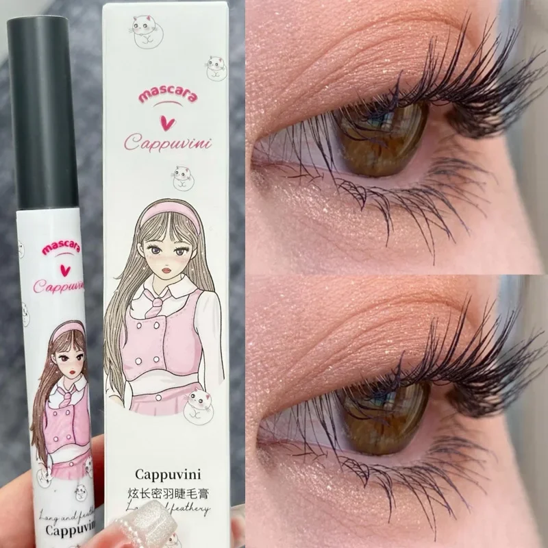 Cartoon Girl Black Mascara Lengthens Eyelashes Extra Volume Waterproof Natural Lashes Women Professional Makeup Korean Cosmetics