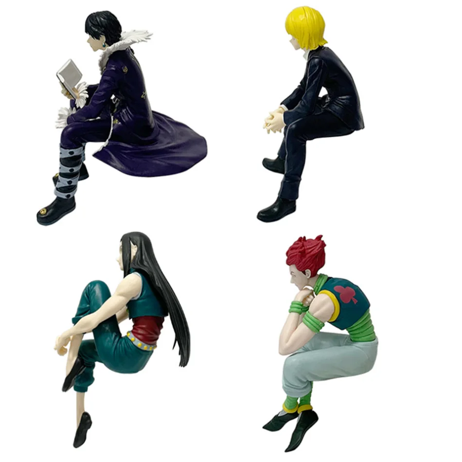 11.5-14 cm Hunter×Hunter Anime Figuur Kurapika Action Figure Chrollo Illumi Hisoka Beeldje Collectie Noodle Stopper Model Speelgoed
