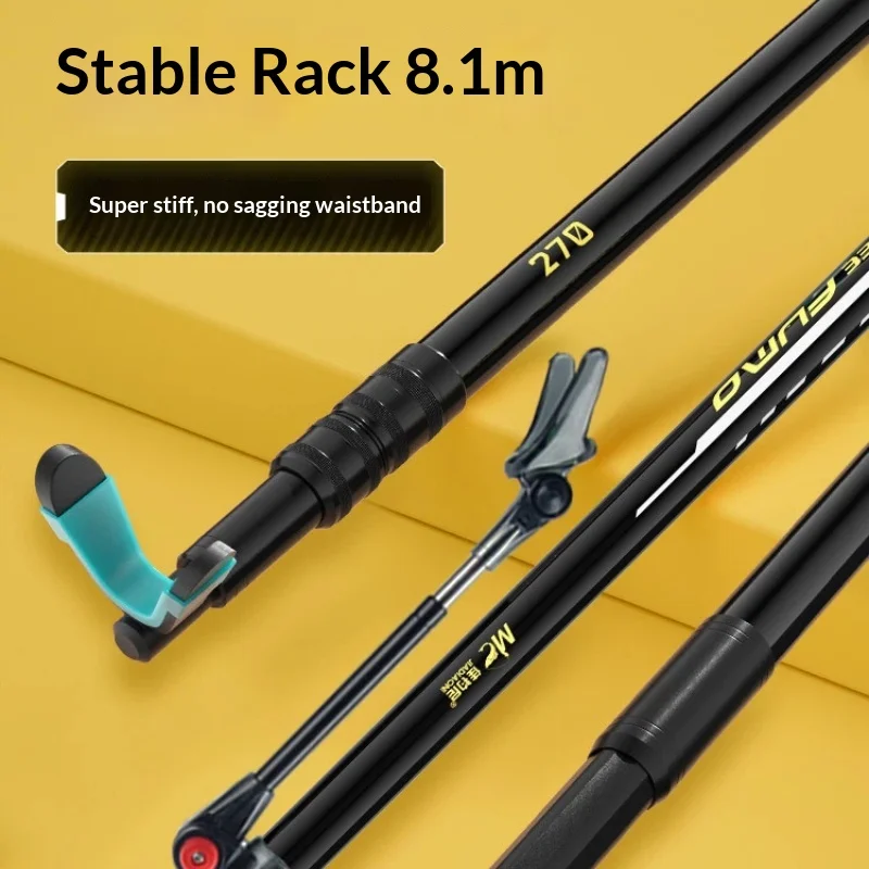 

JIADIAONI Carbon Fishing Rod Holder Super Hard Extendable Pole Bracket for Big Fish Bank Fishing with Ground Insert
