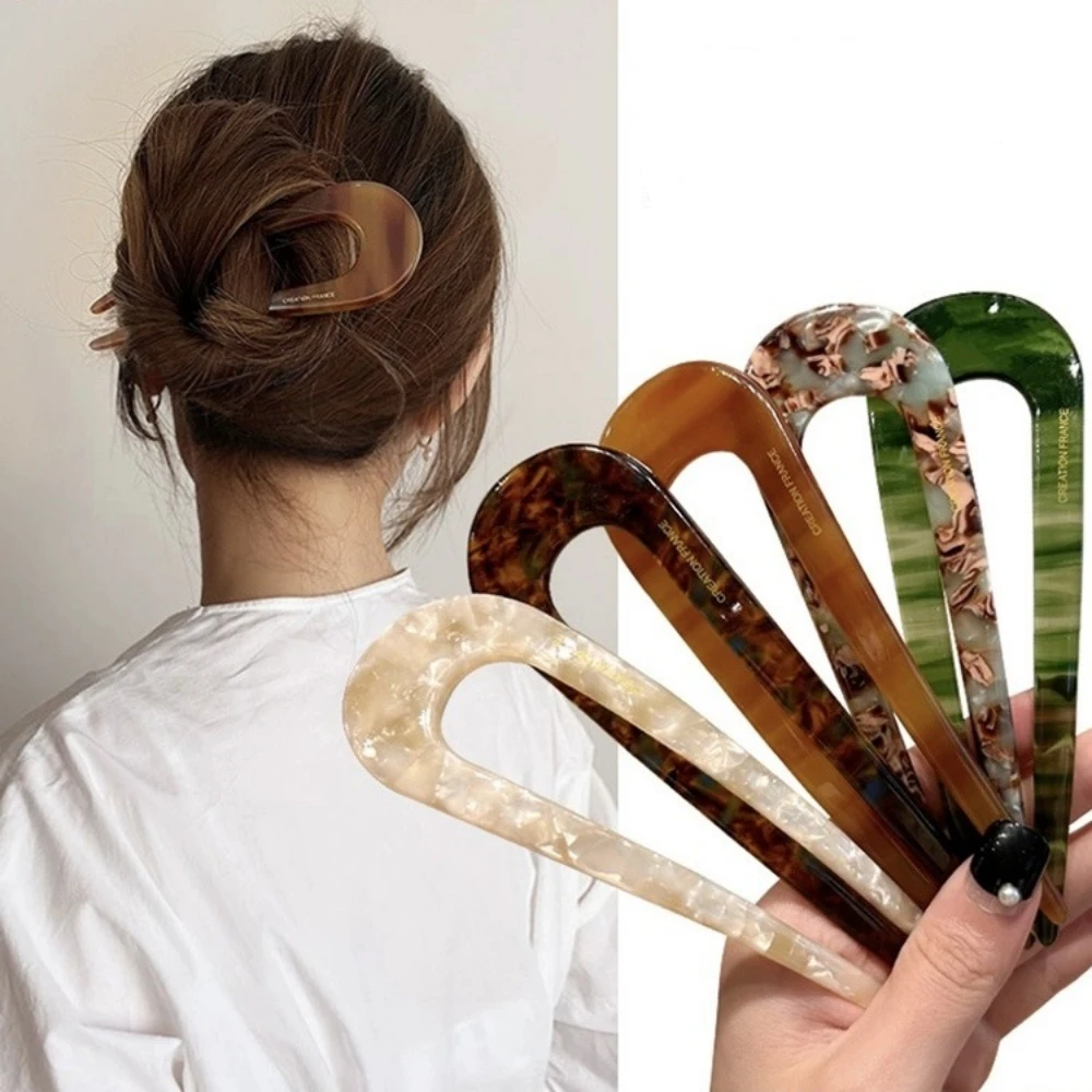 

U Shape Hairpins Women French With Two Prongs Vintage Hair Clips Bun Hair Accessories Ladies Hair Official Website