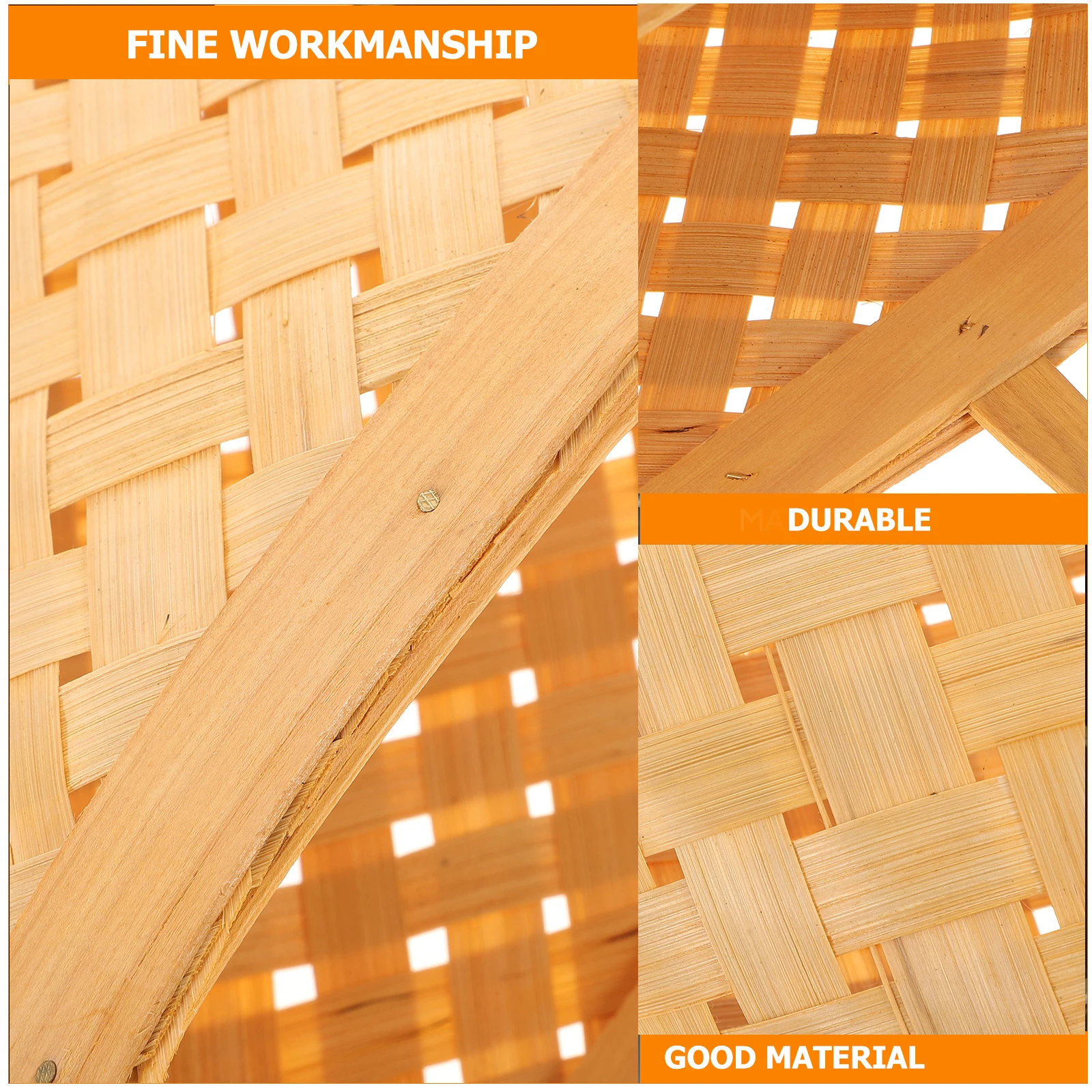 

2pcs Woven Storage Bin For Kitchen Garlic Vegetable Fruit Organizer Mount Hanging Wall Hanging Storage Kitchen Wall