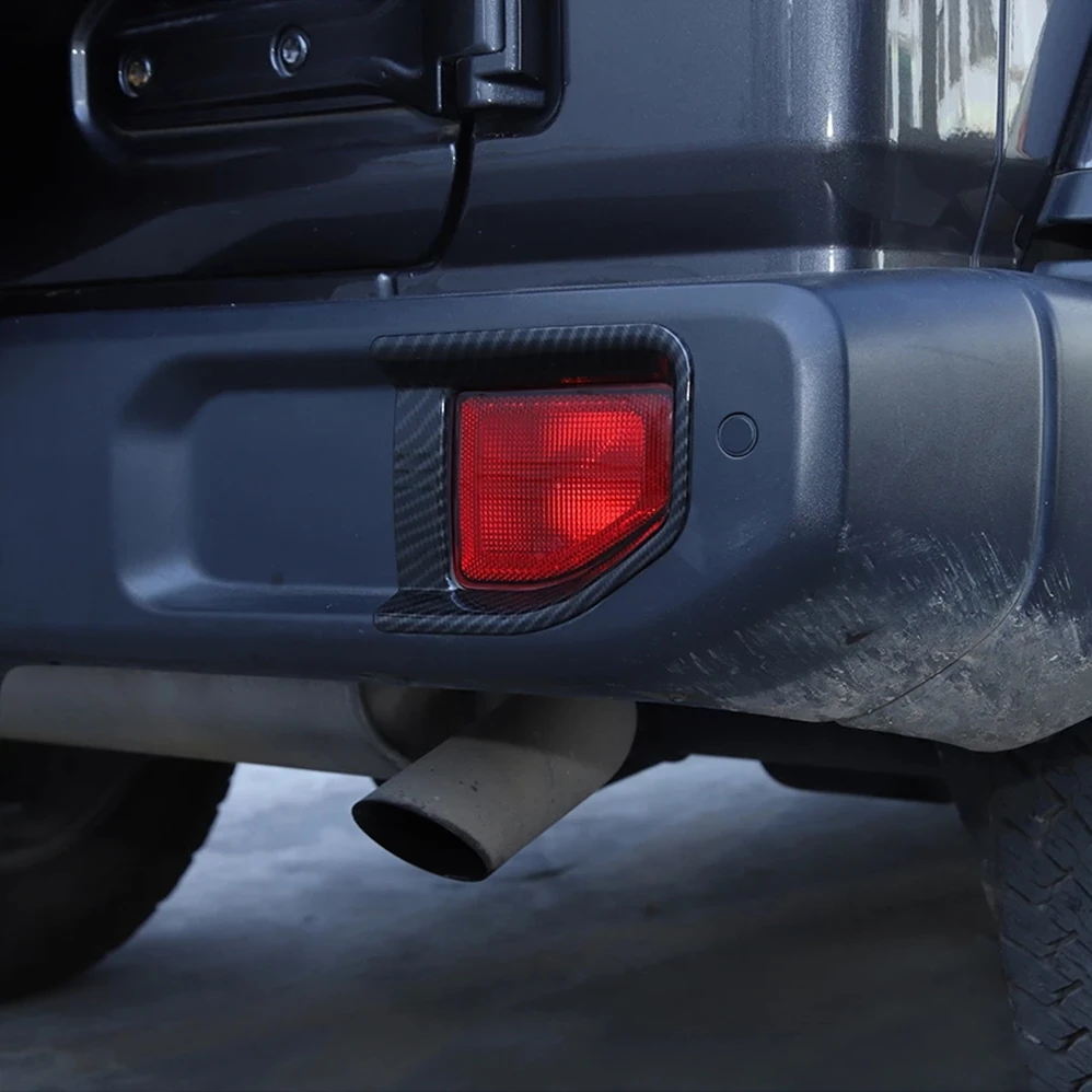 

Для Jeep Wrangler JL Gladiator JT 2018 2019 2020 2021 2022 автомобильные задние противотуманные фары Чехлы наклейки из АБС-углеволокна автомобильные аксессуары