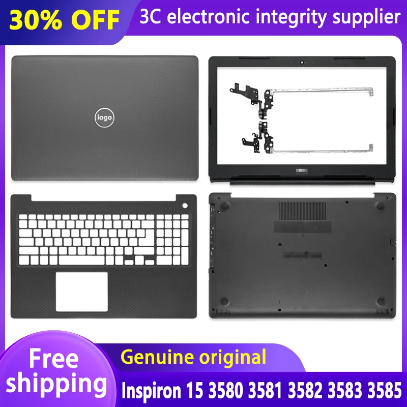 NEW Laptop LCD Back Cover Front Bezel Palmrest Bottom Case Top Upper Housing For Dell Inspiron 15 3580 3581 3582 3583 3585 5570