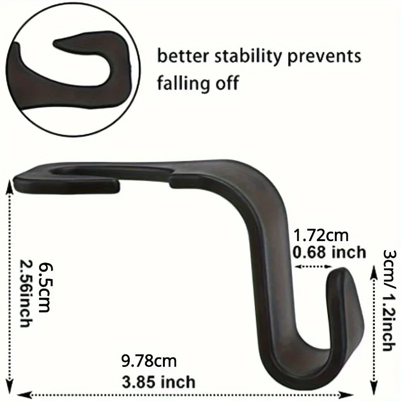 Car headrest hook, auxiliary hook, car seat headrest hook, hook storage bag universal handbag coat suitable for universal car