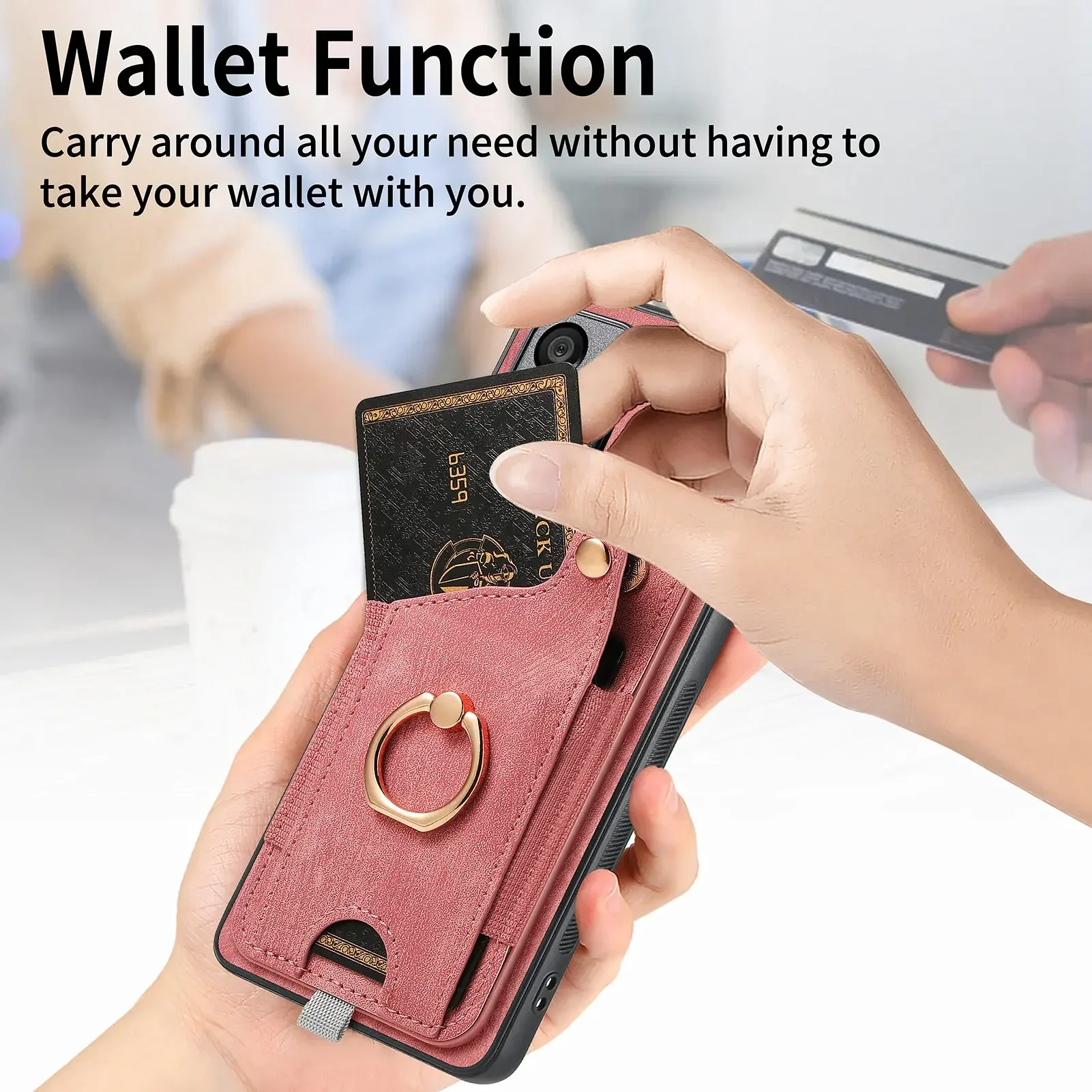 Ring Holder Cards Solt Wallet Leather Case For Xiaomi Redmi Note 13 12 Pro Plus 13C 12T 11T POCO X6 X4 X5 F5 Bag Magnetic Cover