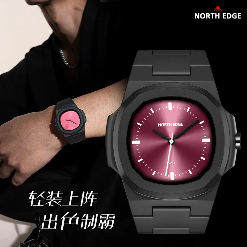 Fashion Student Quartz Watch for Boys Girls, Waterproof Minimal Sport Couple Electronic Wristwatch for Middle High School