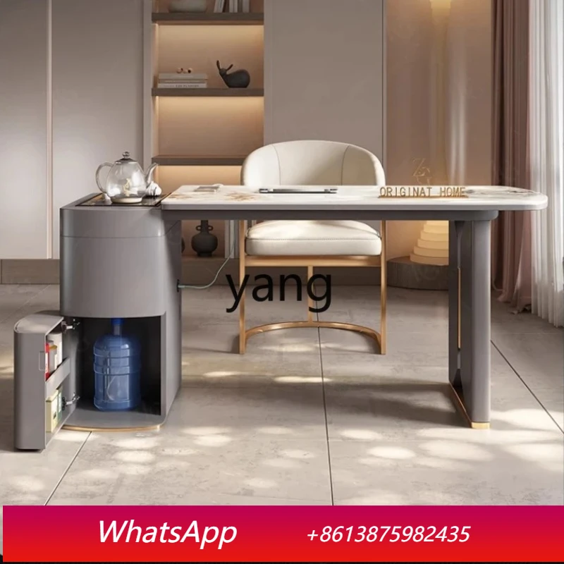 

MM Modern Light Luxury Lifting Tea Table Balcony Office Slate Retractable