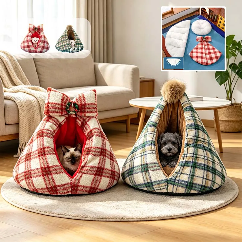 cuccia-calda-per-animali-domestici-s-m-nido-lavabile-semi-chiuso-con-copertura-rimovibile-tenda-accogliente-per-cuccioli-gatti-e-cani-di-piccola-taglia-ideale-per-natale-e-capodanno