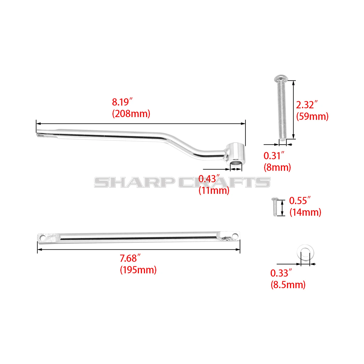 Motorcycle Saddlebag Support Bar Bracket Mount For Honda Shadow VT400 VT750 VT1100 VTX1800 1300 Fury Steed VT600 Magna 250 VF750