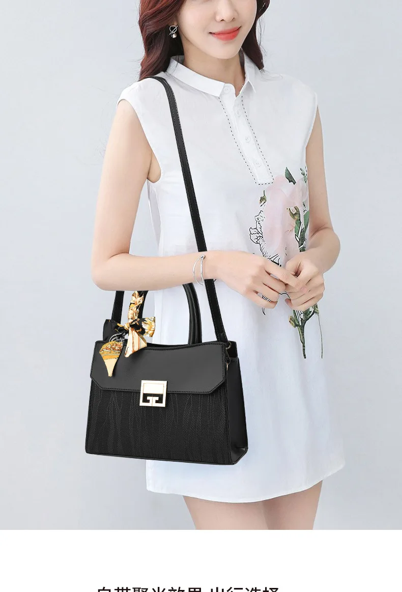 2025 Neue bestickte Damenhandtasche, modische Umhängetasche, hochwertiger Stil, vielseitig, große Kapazität, Schulterhandtasche, Designer-Tasche für Damen – Detail 8
