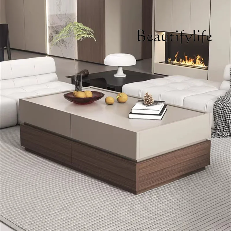 

Rectangle Square Coffee Table Unique Luxury Modern Vintage Coffee Table Storage Classic Coffee Table Living Room