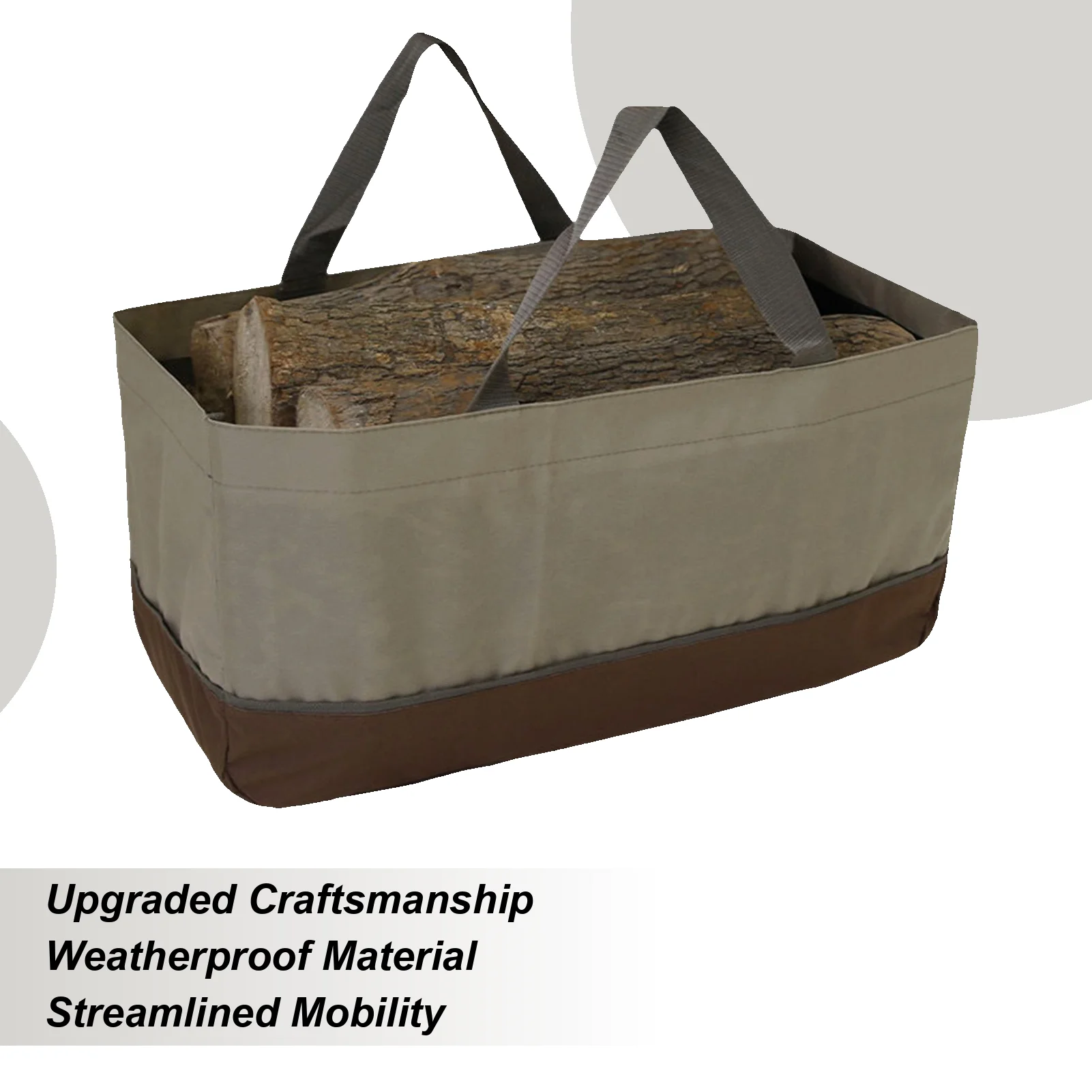 

Firewood Bag Waterproof Log Pack Oxford Cloth Wood Carrier For Fireplace Camping Cabin Outdoor Indoor Fruit Onion Potato Tools