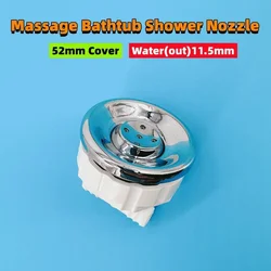 52mm Cover 11.5mm Water Massage Bathtub Shower Jet Nozzle ABS Cover Round Five-hole Needle Nozzle Nylon Base Bathtub Jet Nozzle