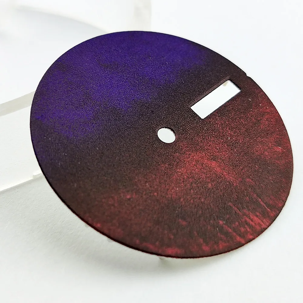 28.5mm dial NH35 dial gradient can be customized logo, suitable for NH35/NH36/NH34 movement and men's watch replacement accessor