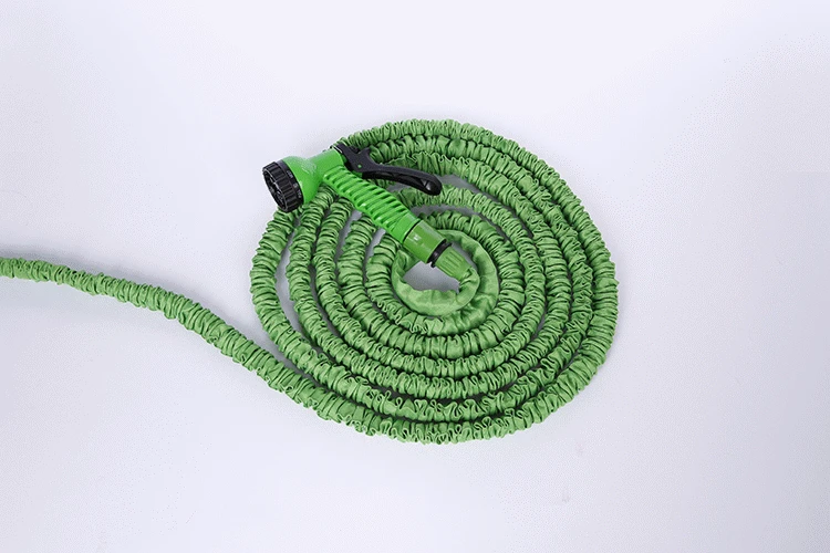 25-200FT Garden hose with expandable water hose blue green Garden Water hose connector EU/US [There is no spray]