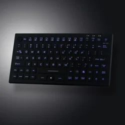 IP68 Waterproof Compact Industrial Medical Silicone keyboard with Mouse Pointer