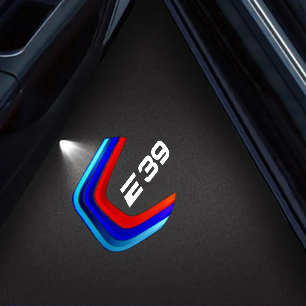 2 Stück LED Auto-Tür-Willkommenslichter mit Laser-Projektor und Logo-Beleuchtung für BMW 5er Serie E39 1999-2006 Zubehör