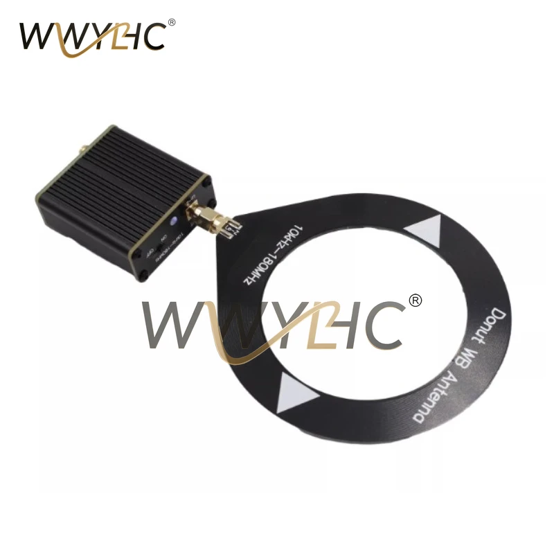 Mini Loop Antenna HFDY Malahiteam Strong Compatibility 10kHz-180MHz Black Frequency Loop Narrow Resonant Antenna