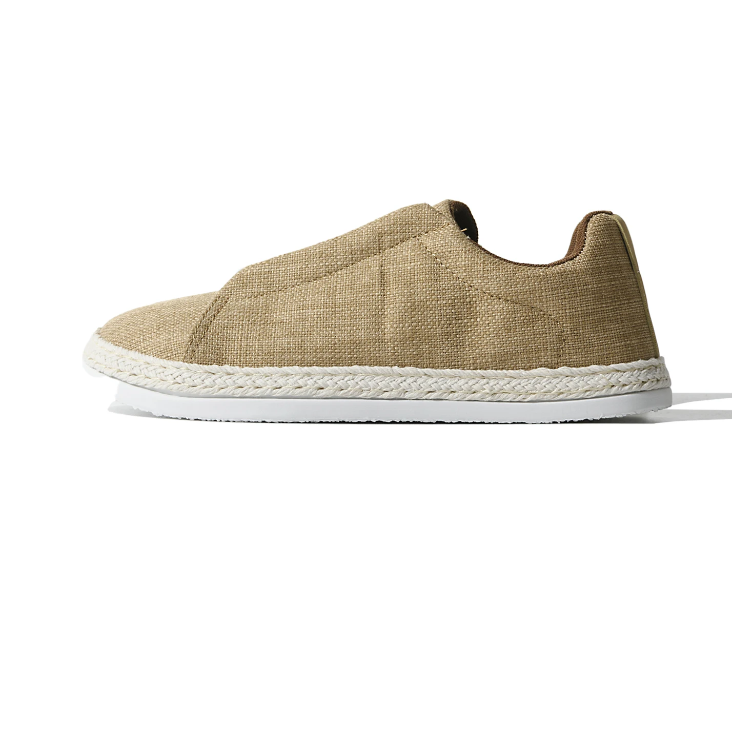 Men's Casual Slip-On Fishing Boat Shoes Breathable Grass Woven Retro Style Spring Summer Comfortable Flat Bottom round Toe