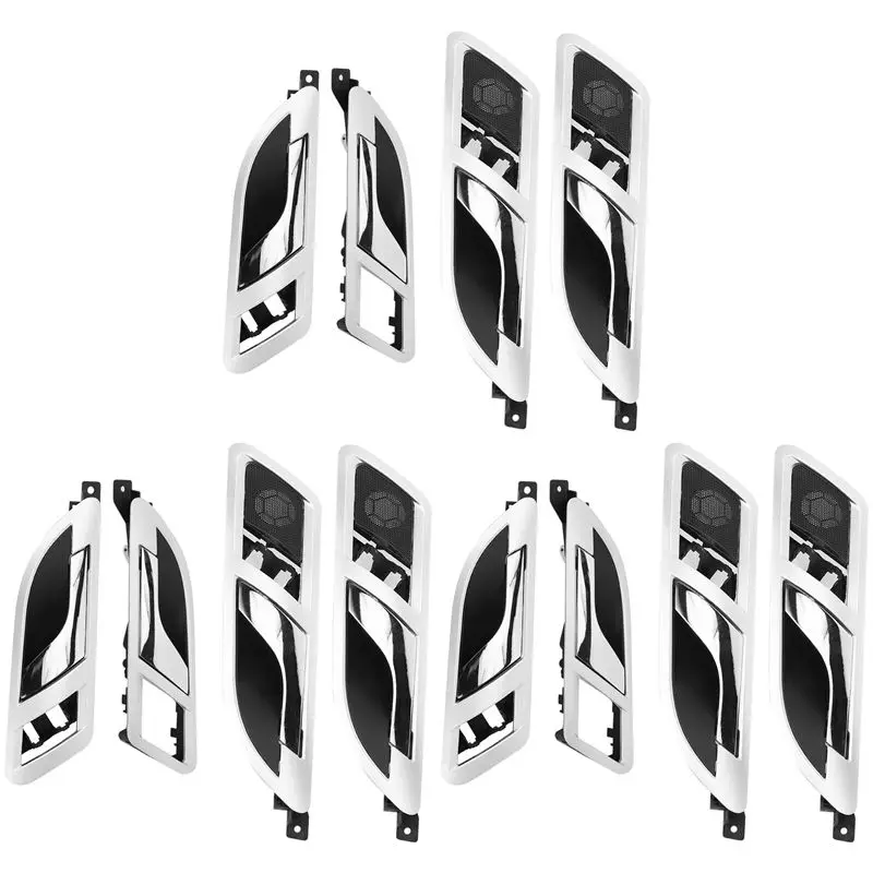 12X Car Inner Door Handle Inside Handle Internal Wrench Open For 08-12 Lavida /Skoda Superb 01-08