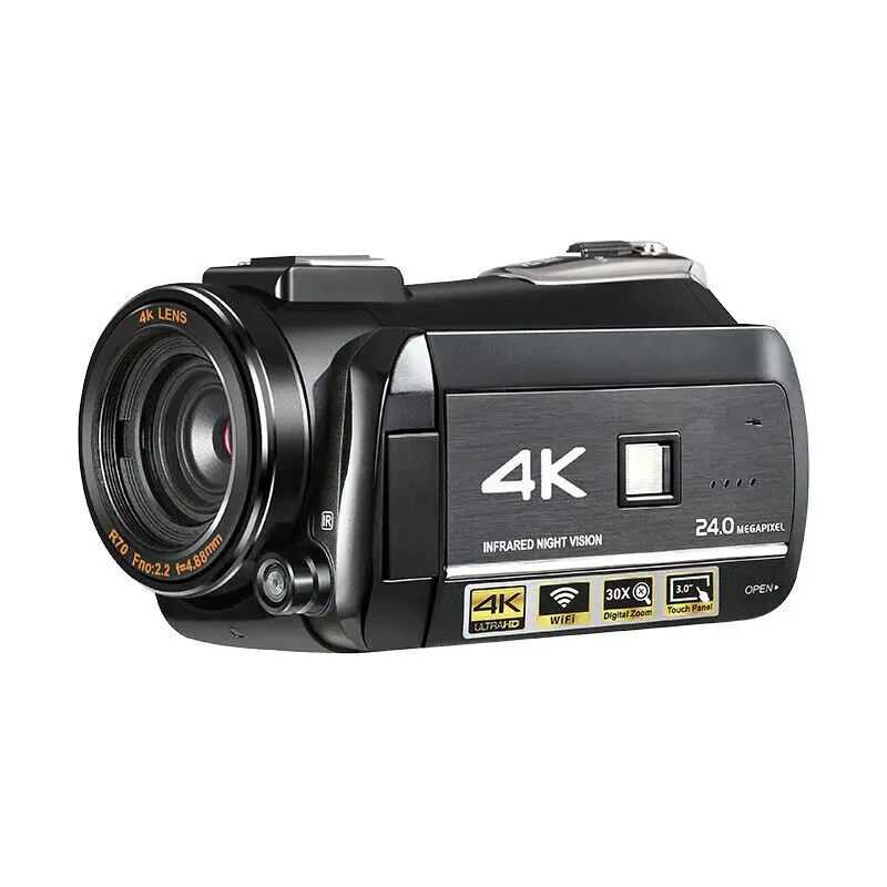 4K Wifi Digital Video Cam with Night and 3.0'' Touch Display Camcorder