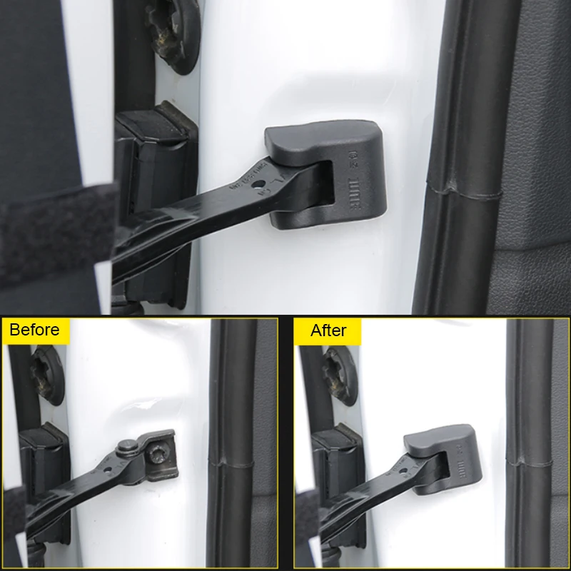 

4pcs Door Lock Protective Cover For Audi A1 A2 A4 A5 A6 Q2 Q3 Q5 Q7 Q8 2006-2024 ABS Car Styling Door Check Arm Protection Cover