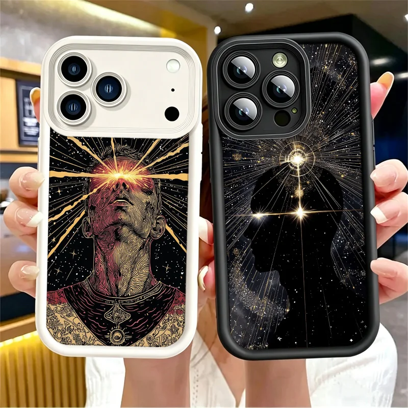 Coque de téléphone Contemplate Realize Ascend Space pour iPhone 15 14 Plus 13 Pro 12 Mini 11 17 Air 16E 17E 16 Pro Max