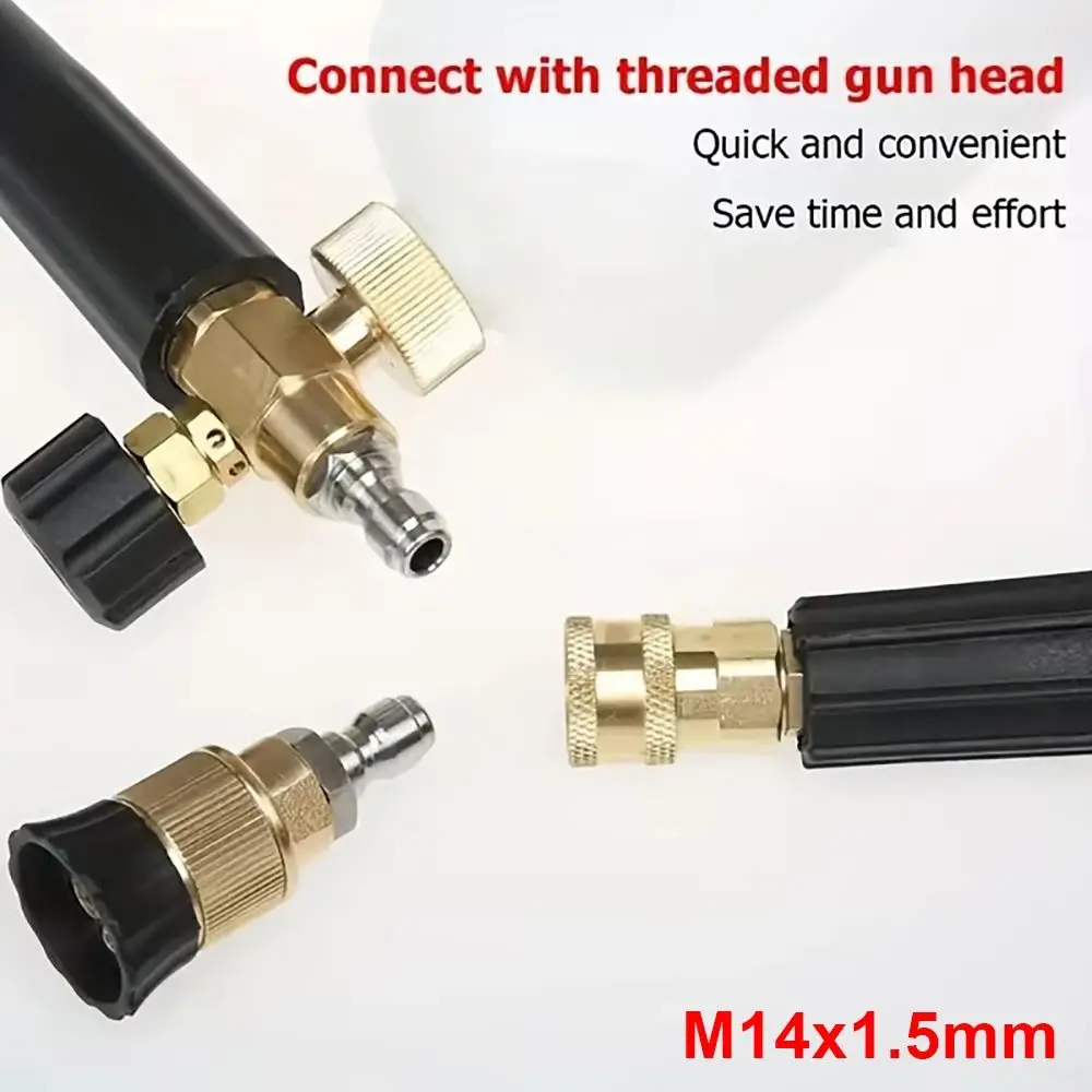 

1 компл. 1/4 M14 трубное соединение, латунь M14x1,5 мм, адаптер для выхода воды, спринклер, пенопластовый горшок, вставка для шланга, муфта для мойки высокого давления