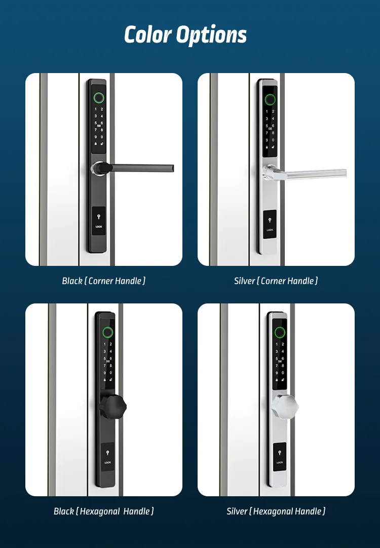 Imagem -06 - Eletrônico Digital Smart Door Lock Duplo Gancho Mortise Impressão Digital Slim Estreito Fechadura de Alumínio ao ar Livre Euro 2885