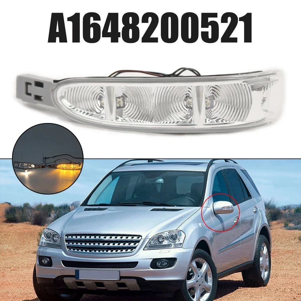 Turn Signal Light Rearview Mirror Indicator Lamp For 2006-2009 X164 W164 Mercedes Benz GL ML Class 1648200521 1648200621