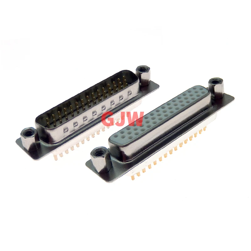 1pc DB44 Soldering Connector DB 44-pin Welding Wire Parallel Port Plug 3 Rows of 44Pin 1U Gilding Male Female Connectors