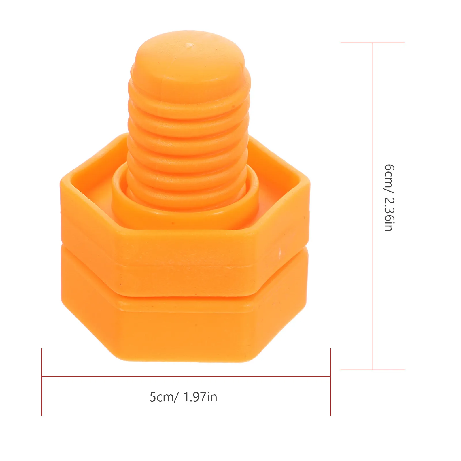6Pcs Jumbo Nuts and Bolts Bird Educational Plastic Non Toxic Safe for Macaws Cockatoos African Grey Improve Focus Hand Eye view 3