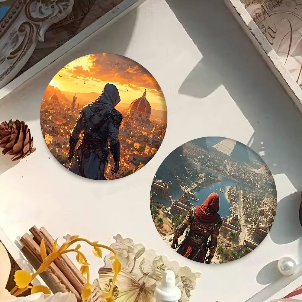 لعبة قاتل S العقيدة دبابيس الإبداعية مضحك جولة المفاجئة في بروش شارة ظهره قبعة اكسسوارات مجوهرات هدايا لصديق #2