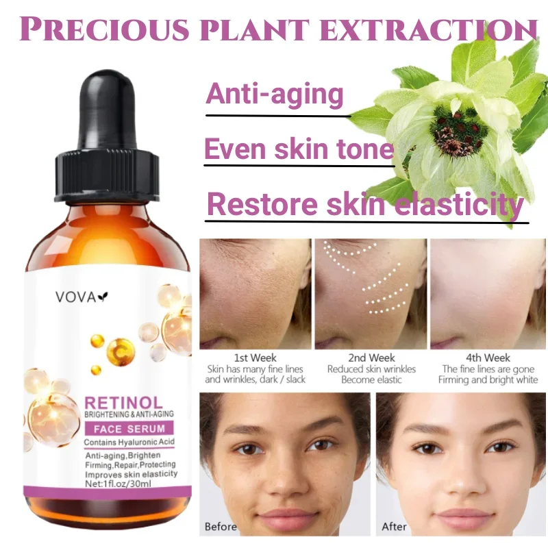 Collagen Retinol Face Serum Hyaluronic Acid Essence Promoting Moisturizing Filling Brighten Skin Anti-aging Anti-wrinkle Facial