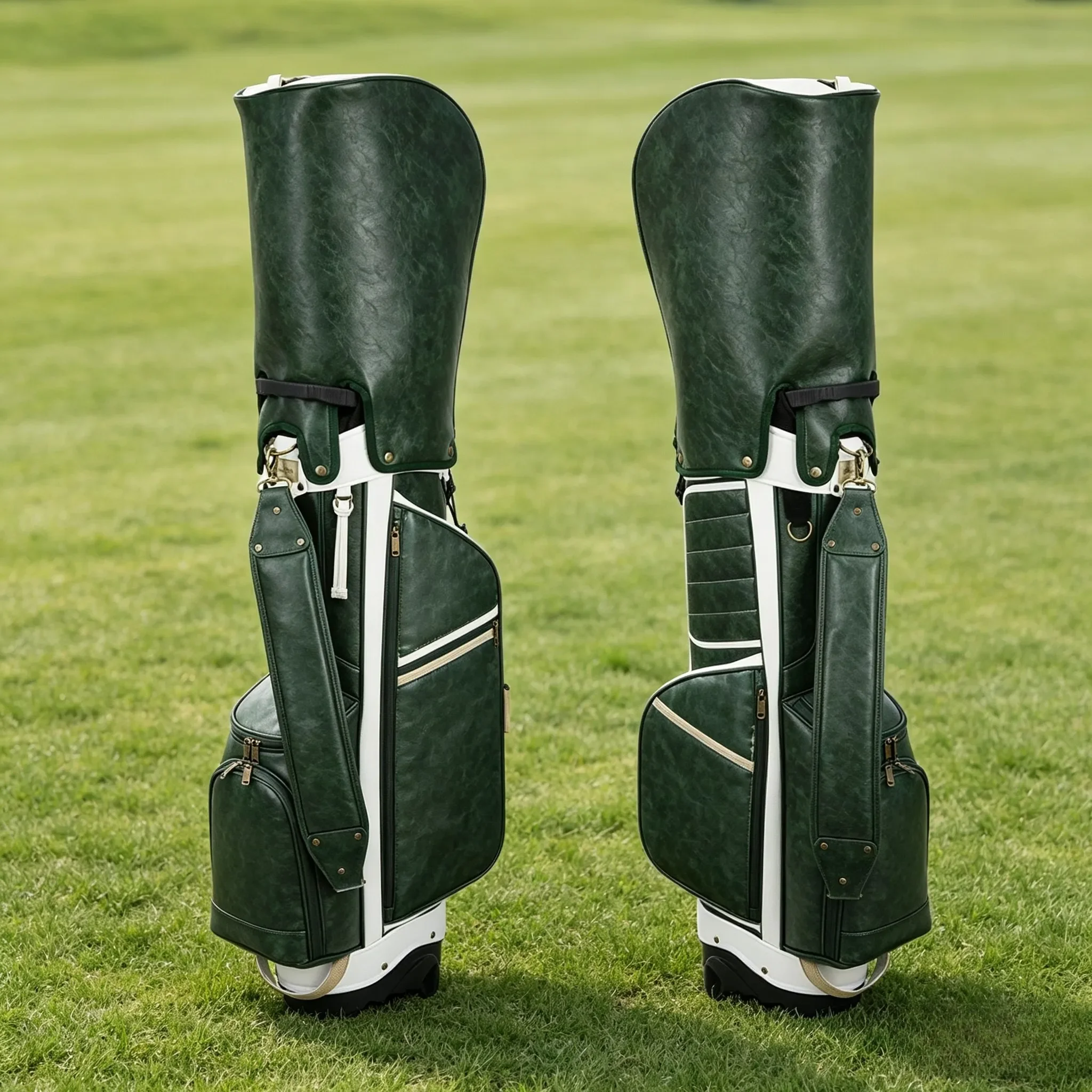 Korean Trend Golf Stand Bag Unisex Men Women Waterproof Multifunctional Golf Bag with Double Hood Support Bracket