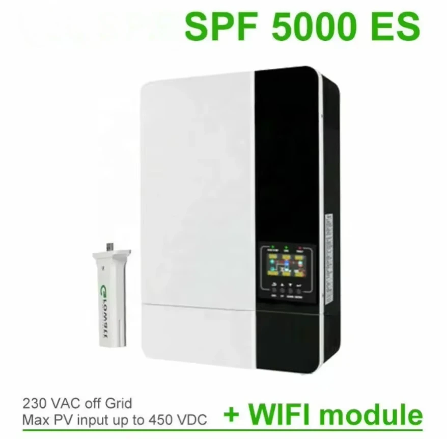

New Growatt SPF 5000 ES 48v 3500w 5000w Mppt Off Grid Solar Inverter with WIFI Module and 5 Year Warranty