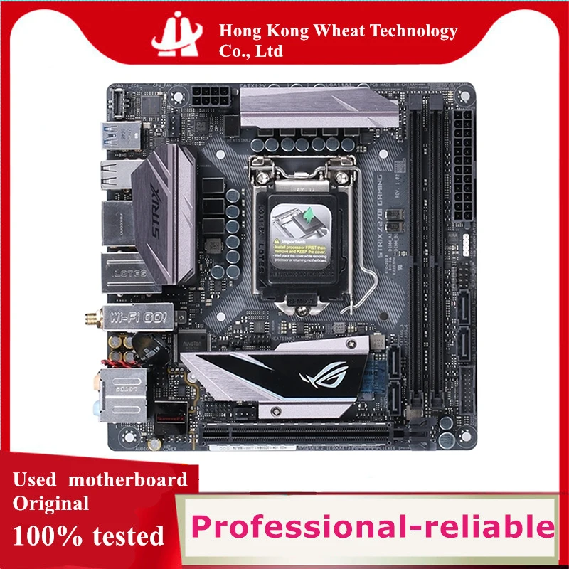 Used Z270 ROG STRIX Z270I Gaming motherboard original For Intel LGA 1151 LGA1151 DDR4 64GB USB2.0 USB3.0 SATA3 Desktop Mainboard