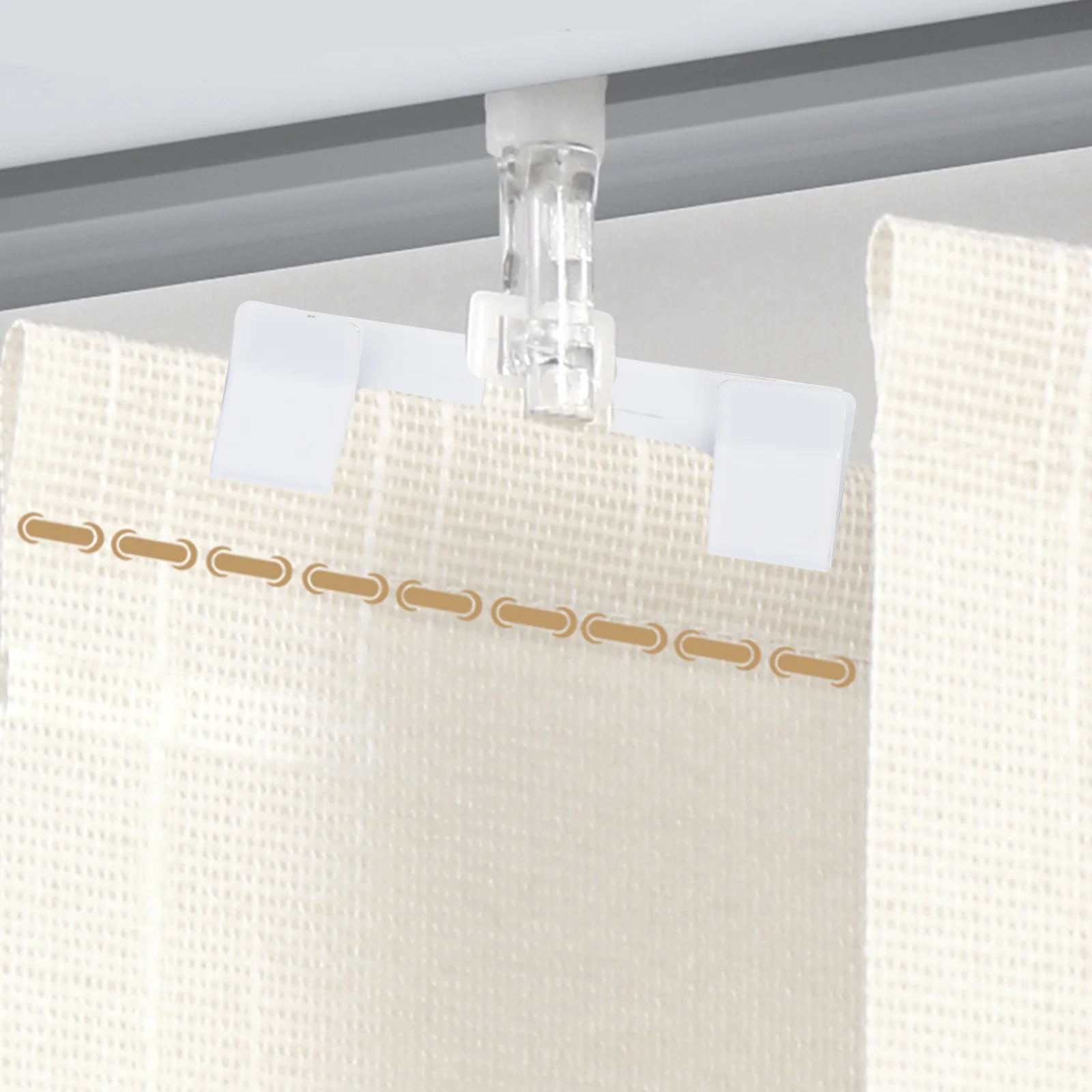 

10Pcs Vertical Blind Repair Tabs Strong Iron Clips Suitable for Vertical Window Blinds Replacement Parts Curtain Accessories