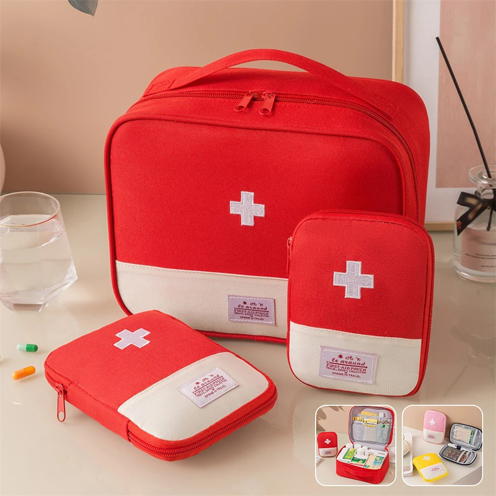 Portable Medicine Bag First Aid Kit Medical Emergency Kits Organizer Outdoor Travel Medicine Pill Storage Bag For Tablets Holder