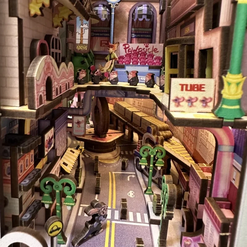 ديزني Zootopia كتاب حامل ثلاثية الأبعاد لعبة أرنب جودي سطح المكتب نموذج جميل عيد ميلاد زخرفة اللعب التخصيص عيد الميلاد مفاجأة هدية