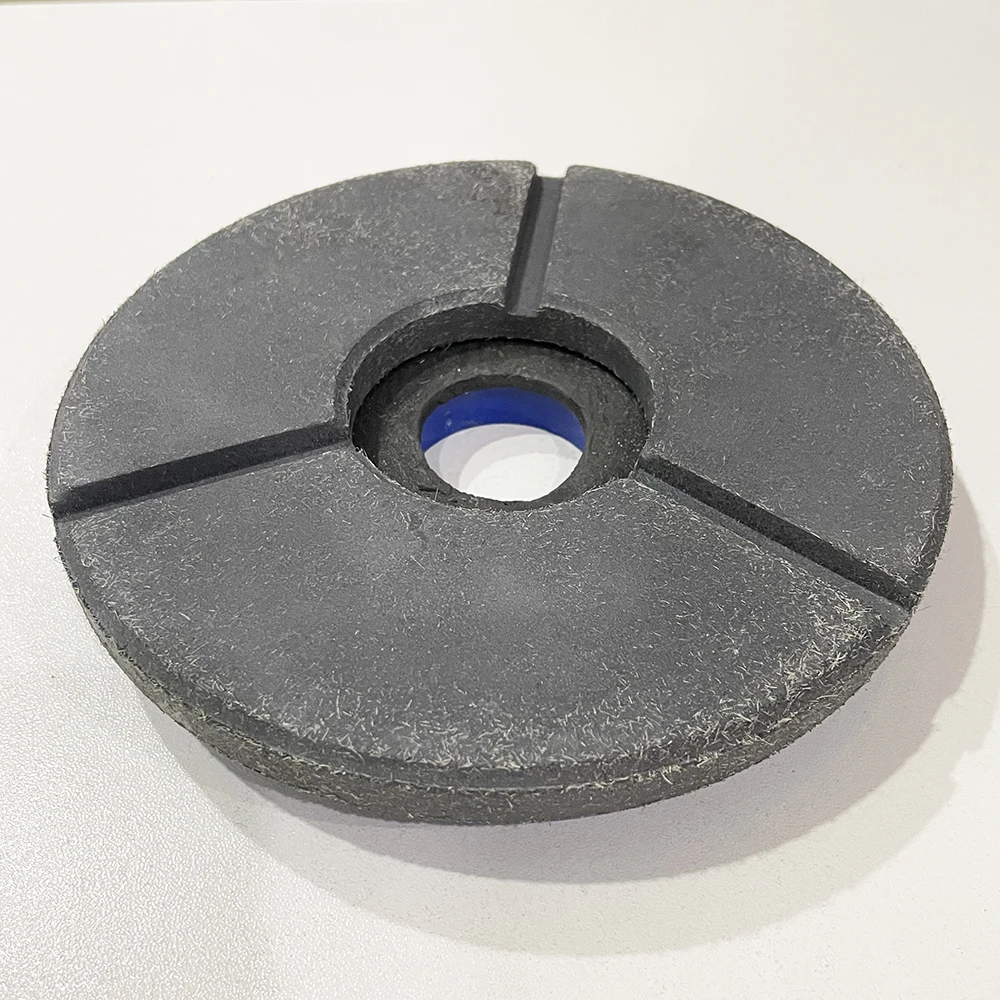 6 Inch 150mm Black Buff Wet Grinding Pad Buffing Durable Polishing Pad With Snail Lock For Granite Marble Floor Stone