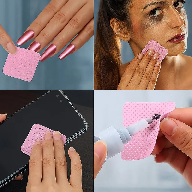 20/400 قطعة خالية من الوبر مناديل الأظافر جل تنظيف الأنسجة خالية من الألومنيوم مزيل طلاء الأظافر منصات ل NaiArt الجمال تنظيف أداة العناية