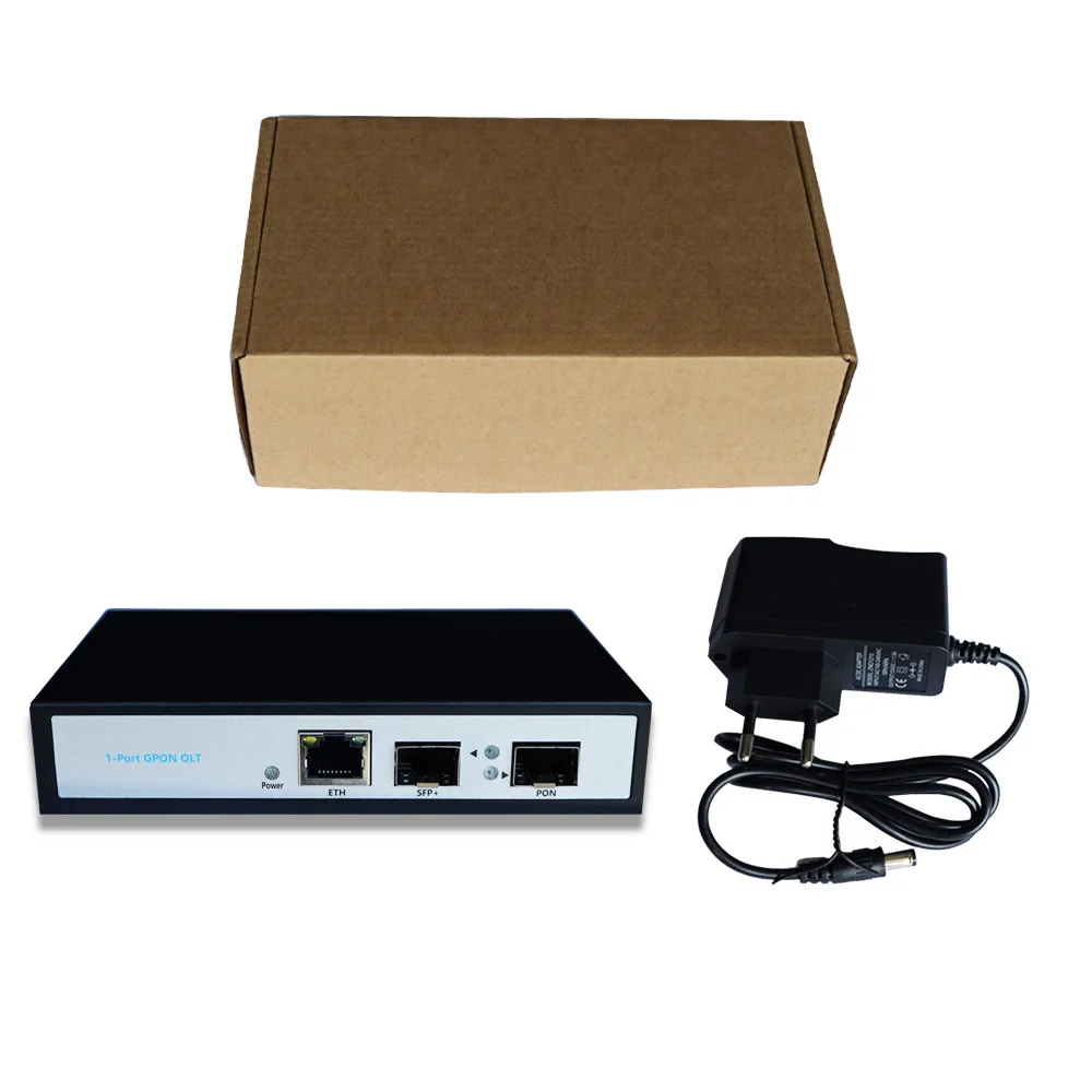 Single-Port GPON OLT DC 12V Mini OLT Gpon FTTH Fiber Optic Equipment OLT Gpon 1 Port