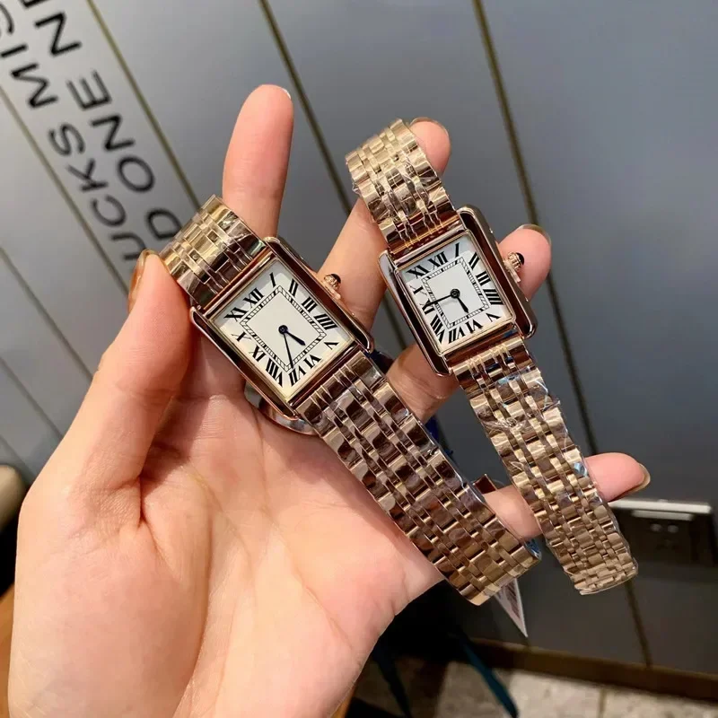 Luxury Women Watch Full Steel Watches For Women montre femme Fashion Tank Wristwatch Lady Clock reloj mujer